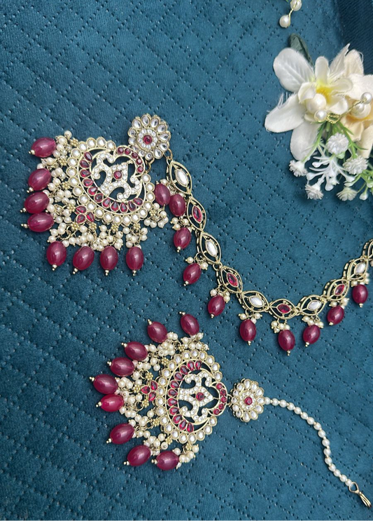 Sahara Earrings and Tikka Set