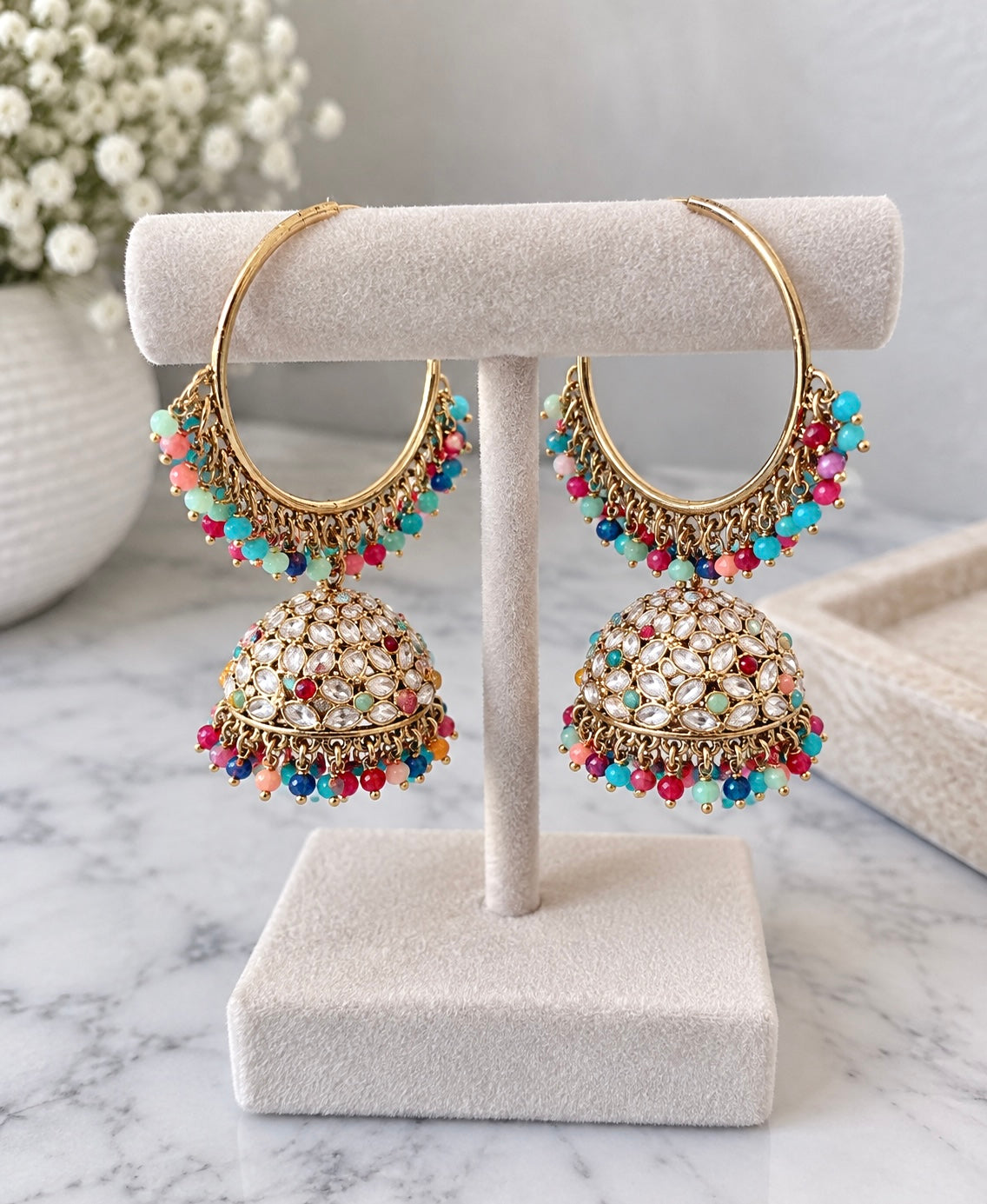 Sargun Jhumkis
