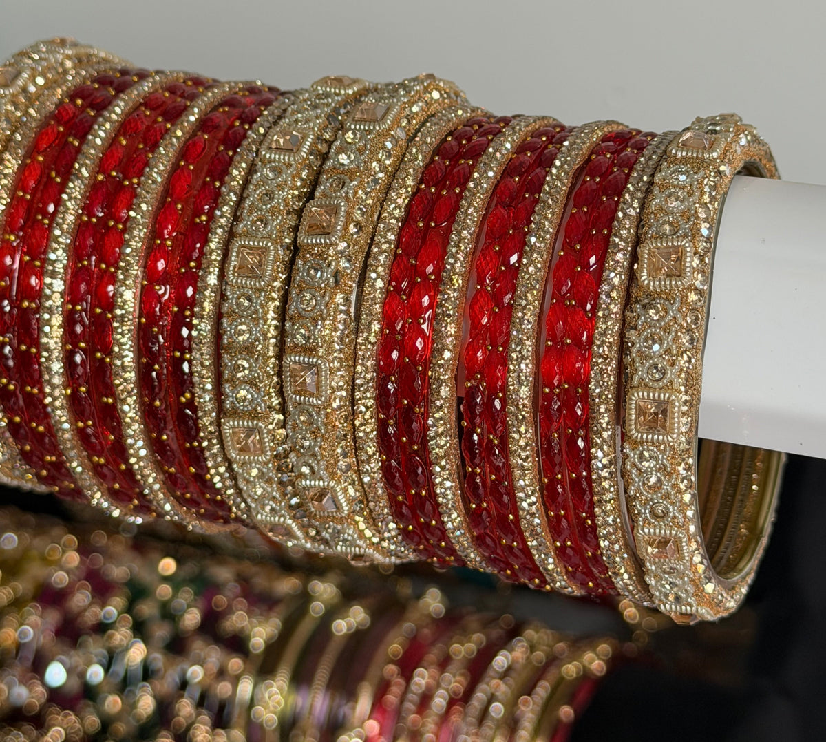 Aishawarya Glass Bangle Set- For Both Hands