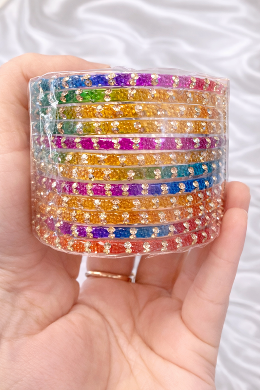 Sophia Glass Bangle Set