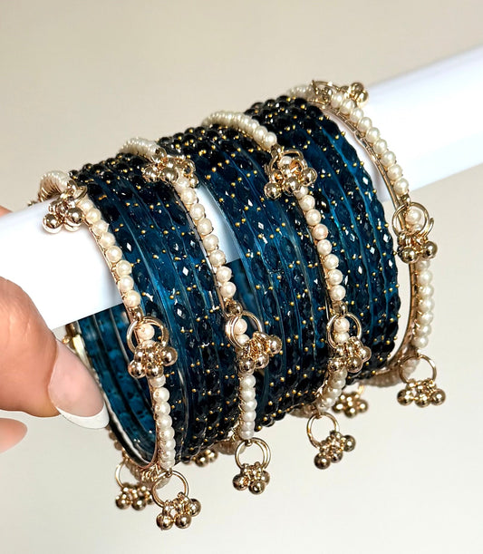 Trisha Raindrop Bangle Set