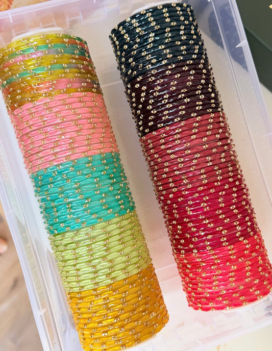 Simran Glass Bangle Box- Bangle Box is Included