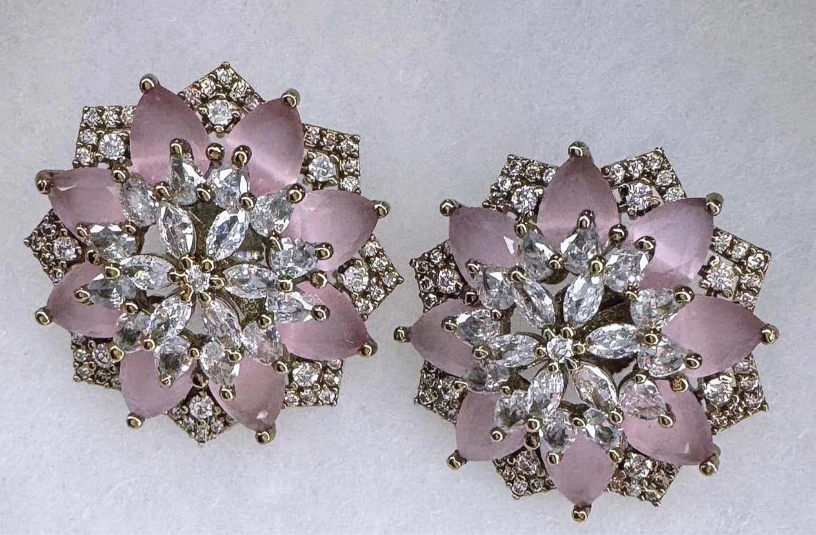 Pink & Golden Stud Tops