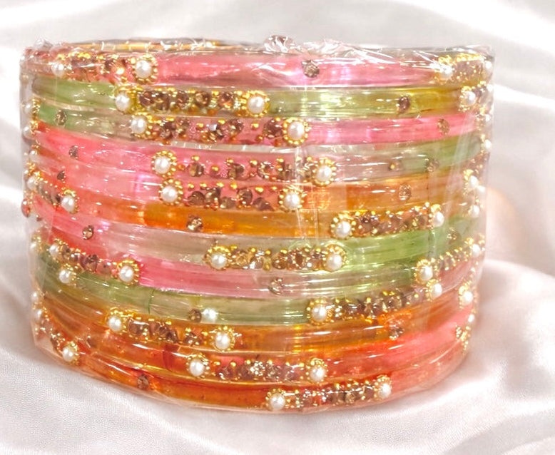 Sophia Glass Bangle Set