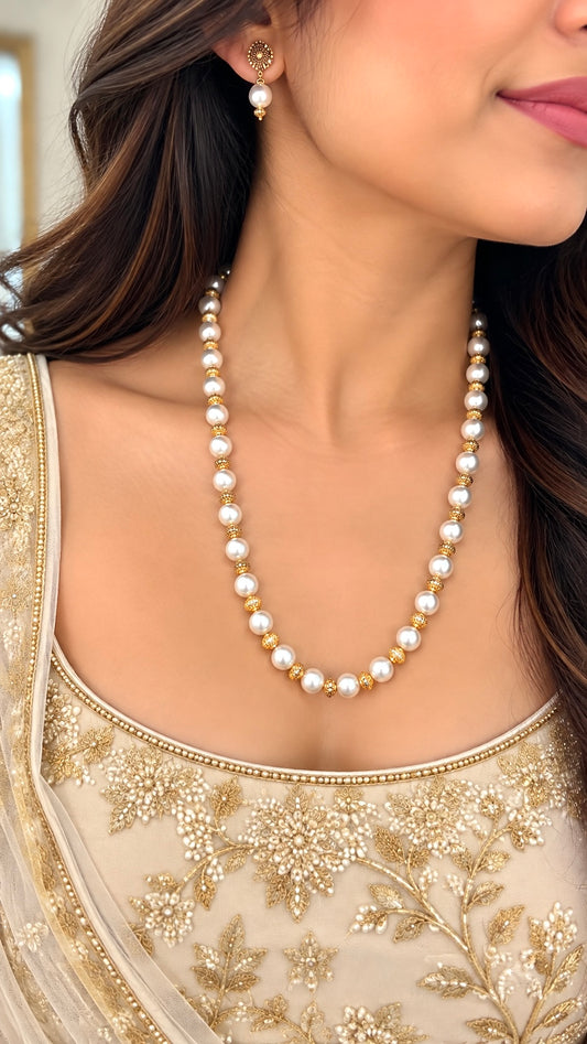 Noor Pearl Necklace Set