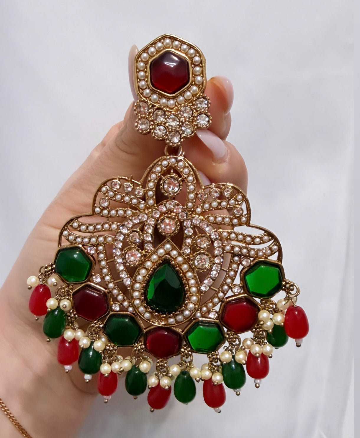 Red & Green Earrings