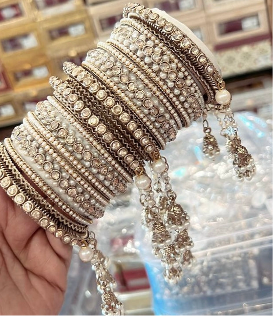 Heavy Hanging style Bangle Set