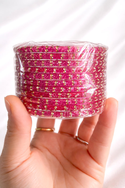 Sophia Glass Bangle Set