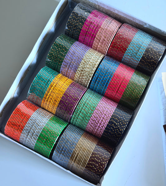 Esha Metal Dotted Bangle Full Box