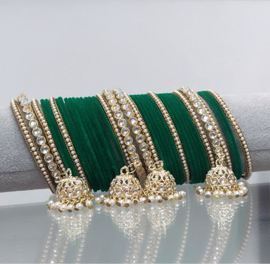 Green Bangle Set
