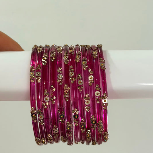 Sophia Glass Bangle Set