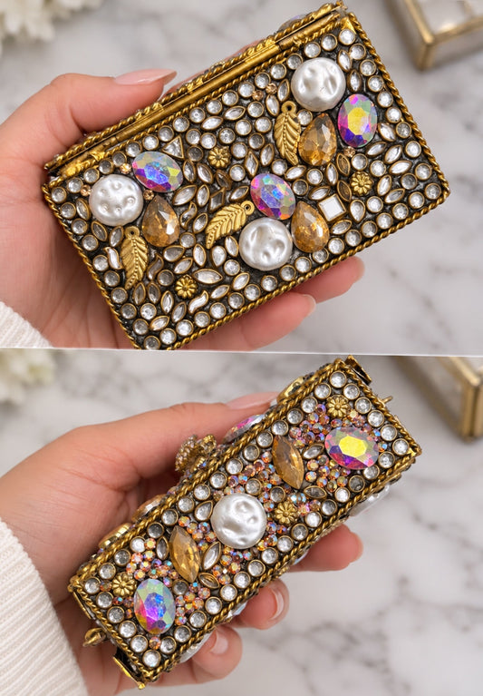 Naina Turkish Style Mini Kundan Clutch