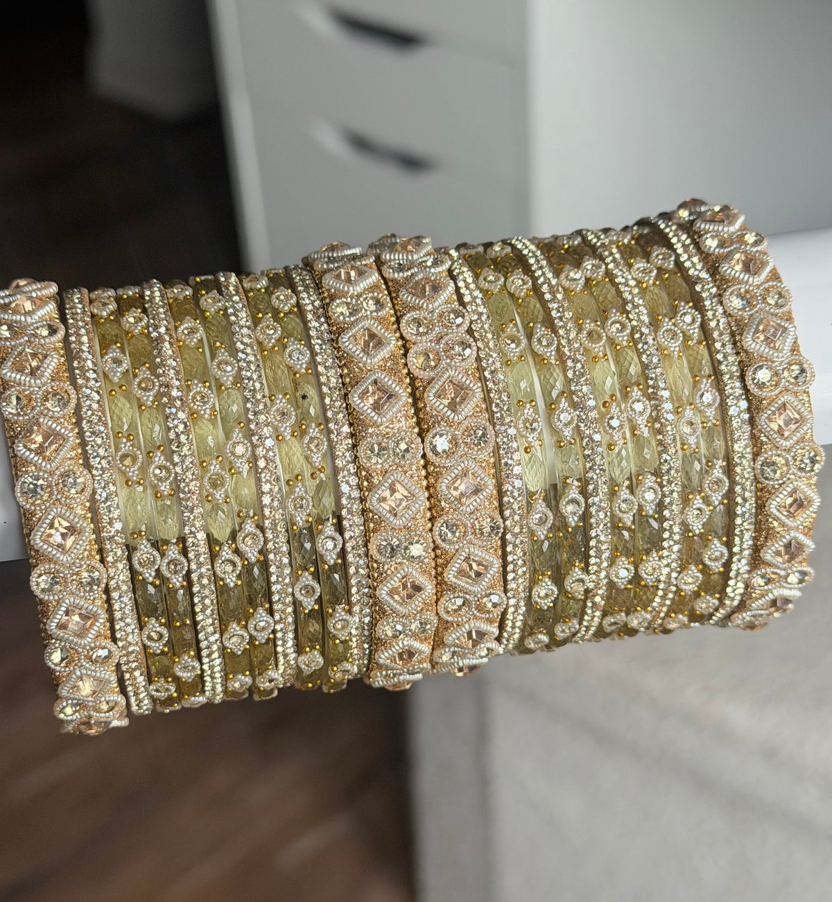 Aishawarya Glass Bangle Set- For Both Hands