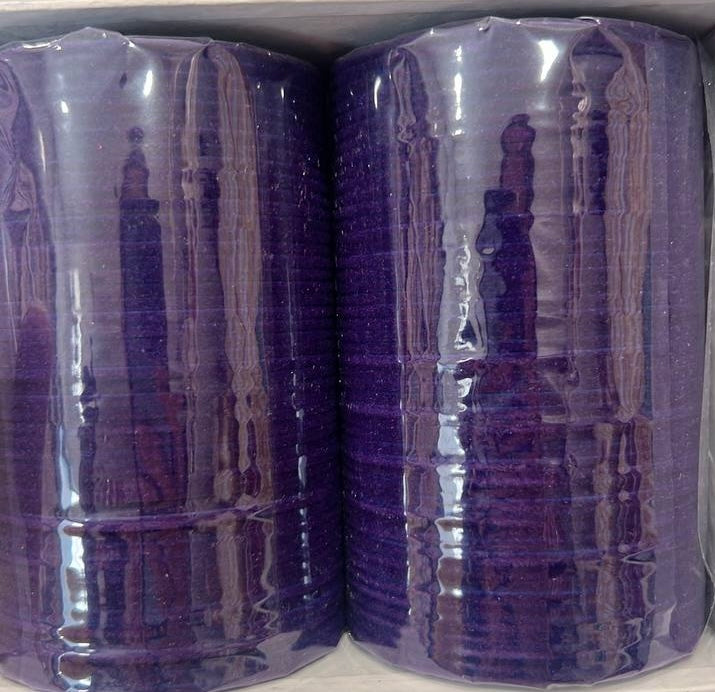 Purple Velvet Bangle Set