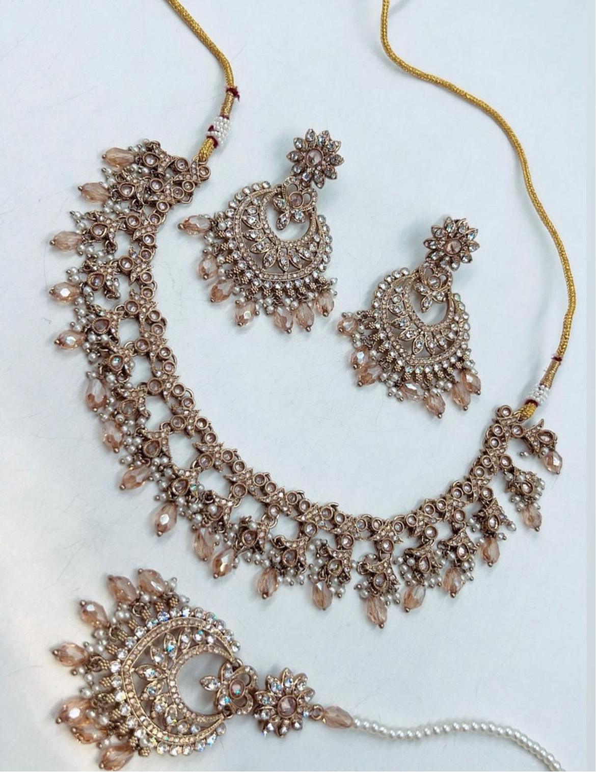 Copper Colored Necklace Set