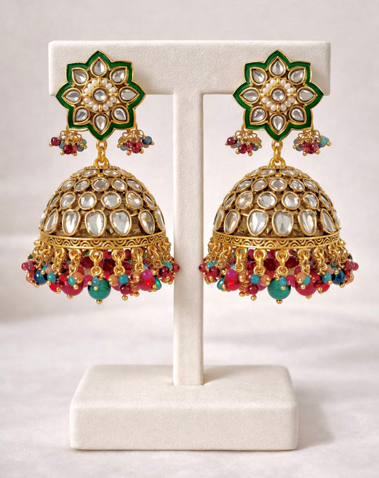 Aarohi Meenakari Jhumkis