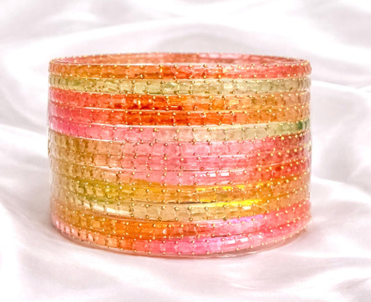 Sophia Glass Bangle Set