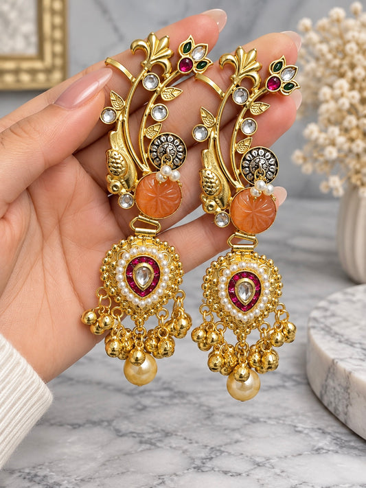 Radhika Kashmiri Style Earrings & Earcuffs in One