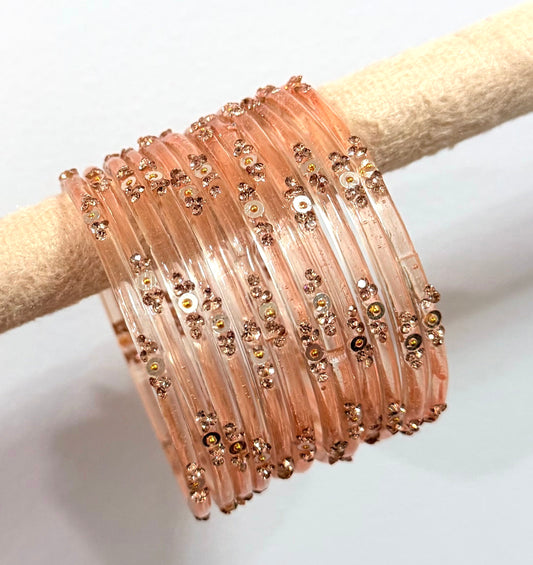 Sophia Glass Bangle Set