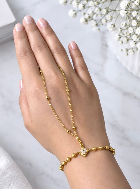 Gold Plated Hand Chain