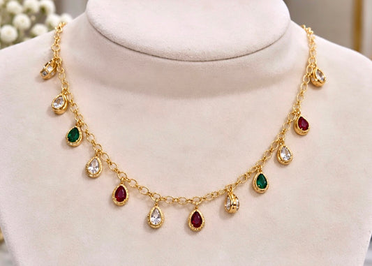 Khushi Gold Plated Anti Tarnish Pendant Chain