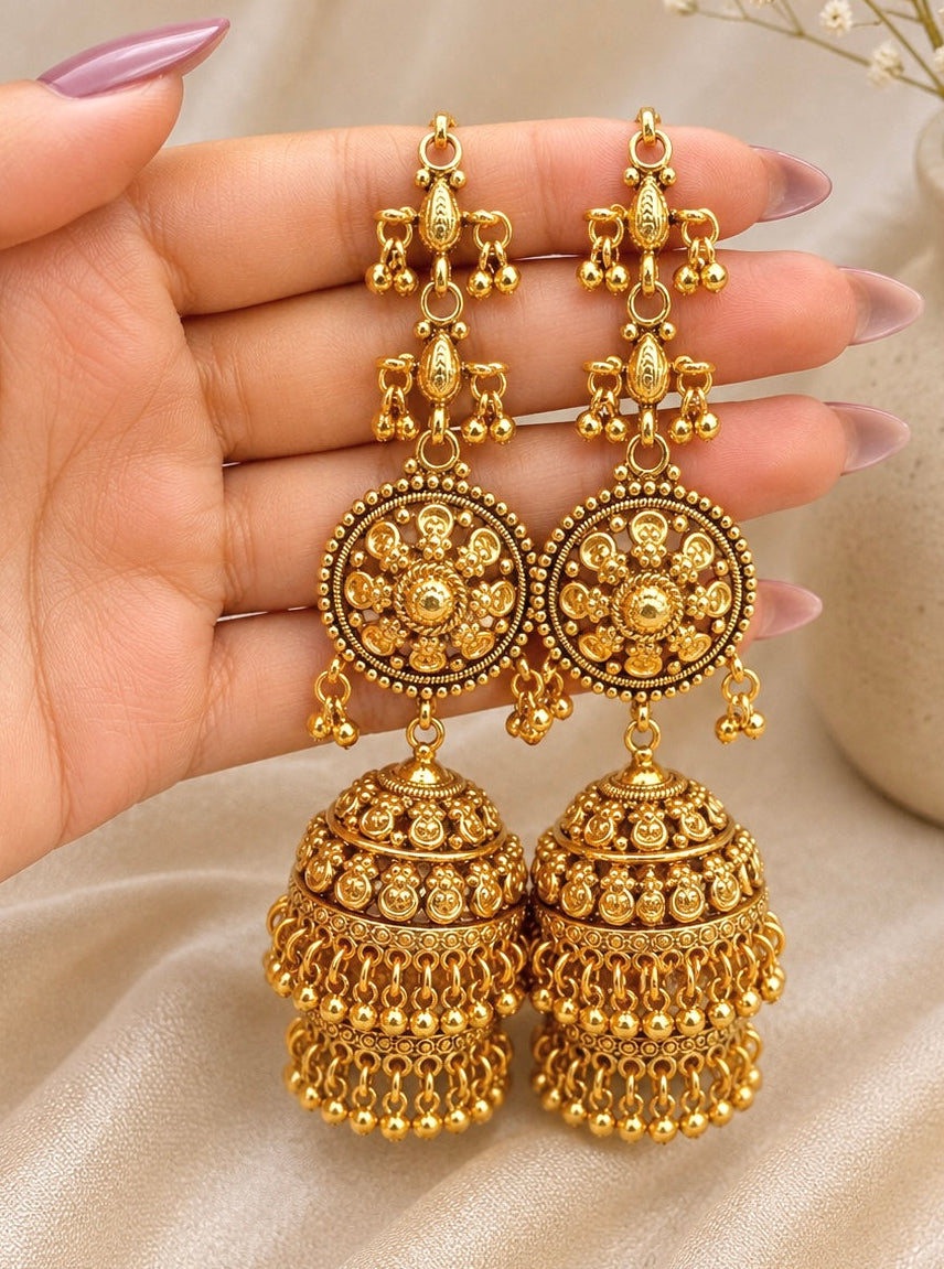 Ishita Premium Quality Gold Plated Earrings