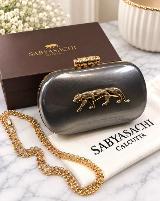 Sabya Inspired Metallic Clutch
