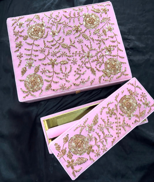 Zardozi Work Bangle Box