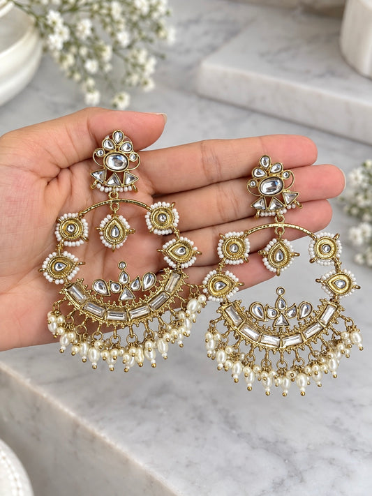 Noor Pearl Chandbali Earrings