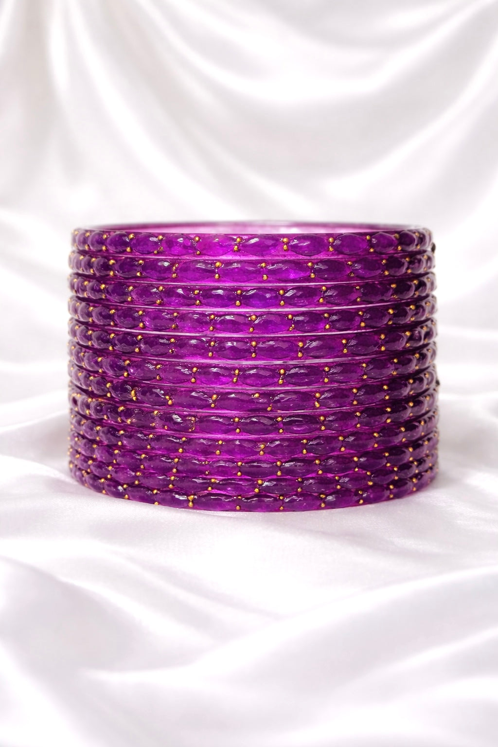 Raina Raindrop Glass Bangles