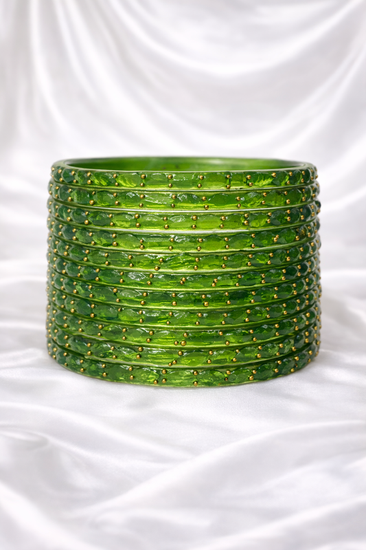 Raina Raindrop Glass Bangles