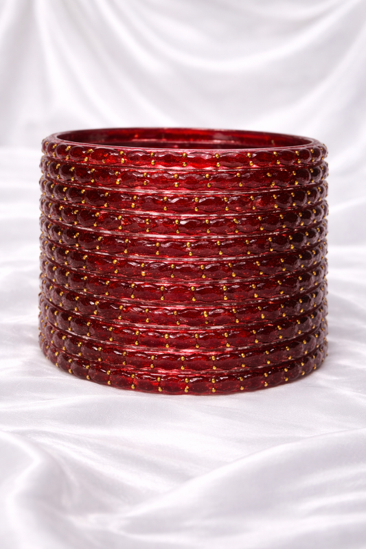 Raina Raindrop Glass Bangles