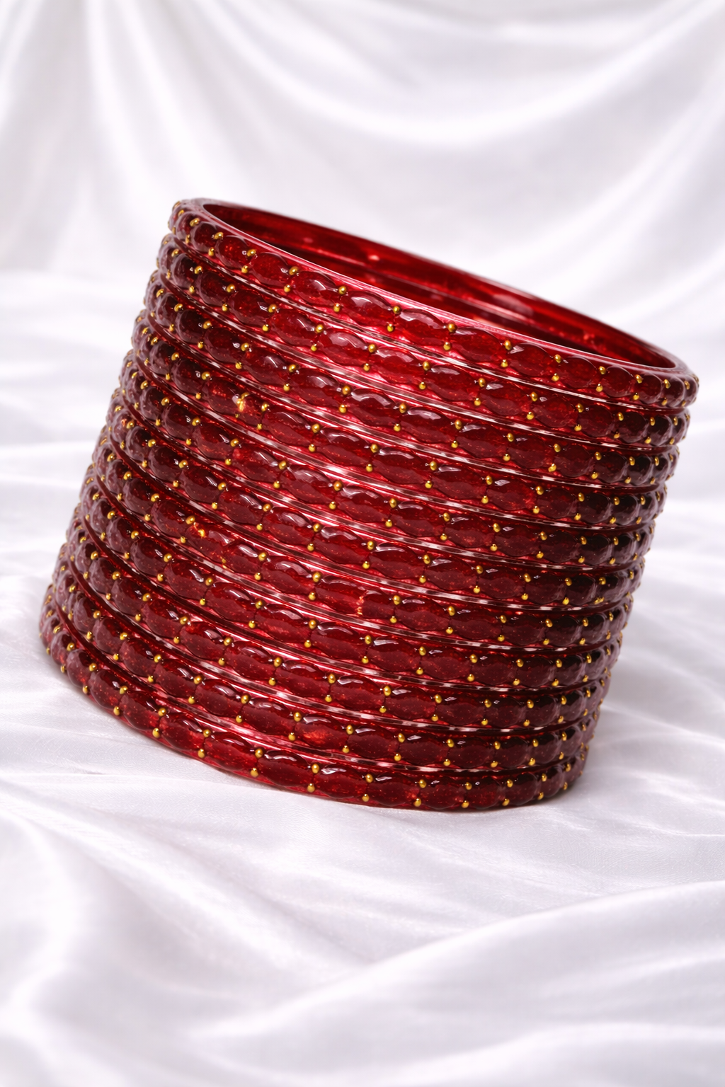 Raina Raindrop Glass Bangles