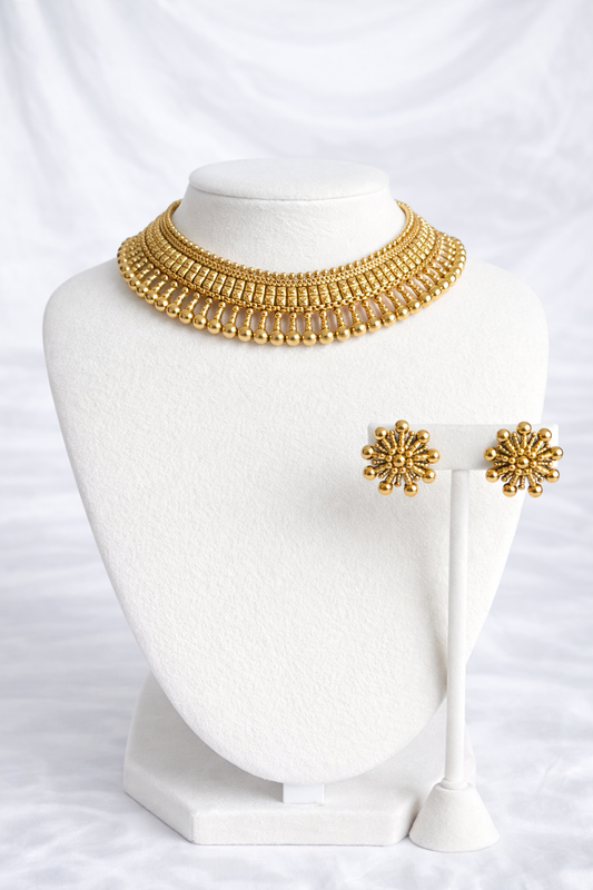 Gold Plated Premium Necklace Set