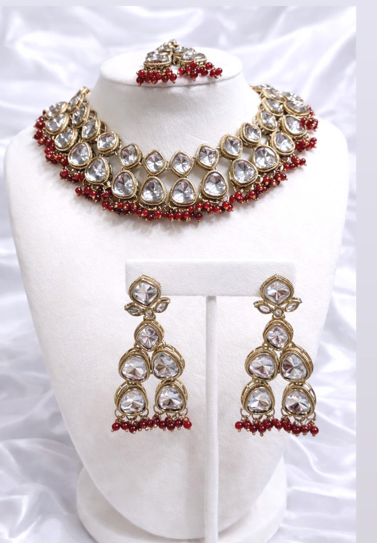 Mannat Kundan & Polki Necklace Set