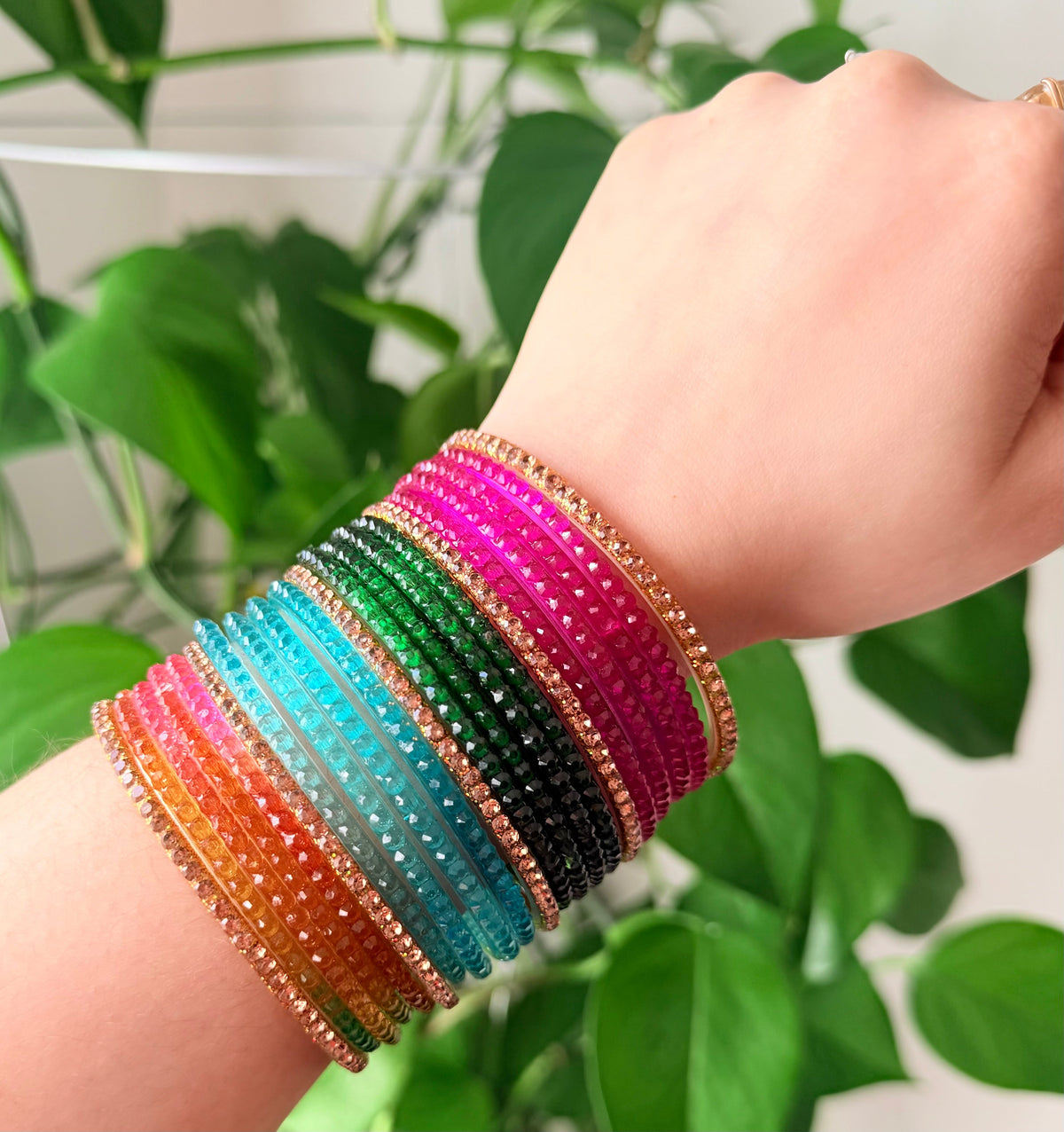 Laila Glass Bangle Set