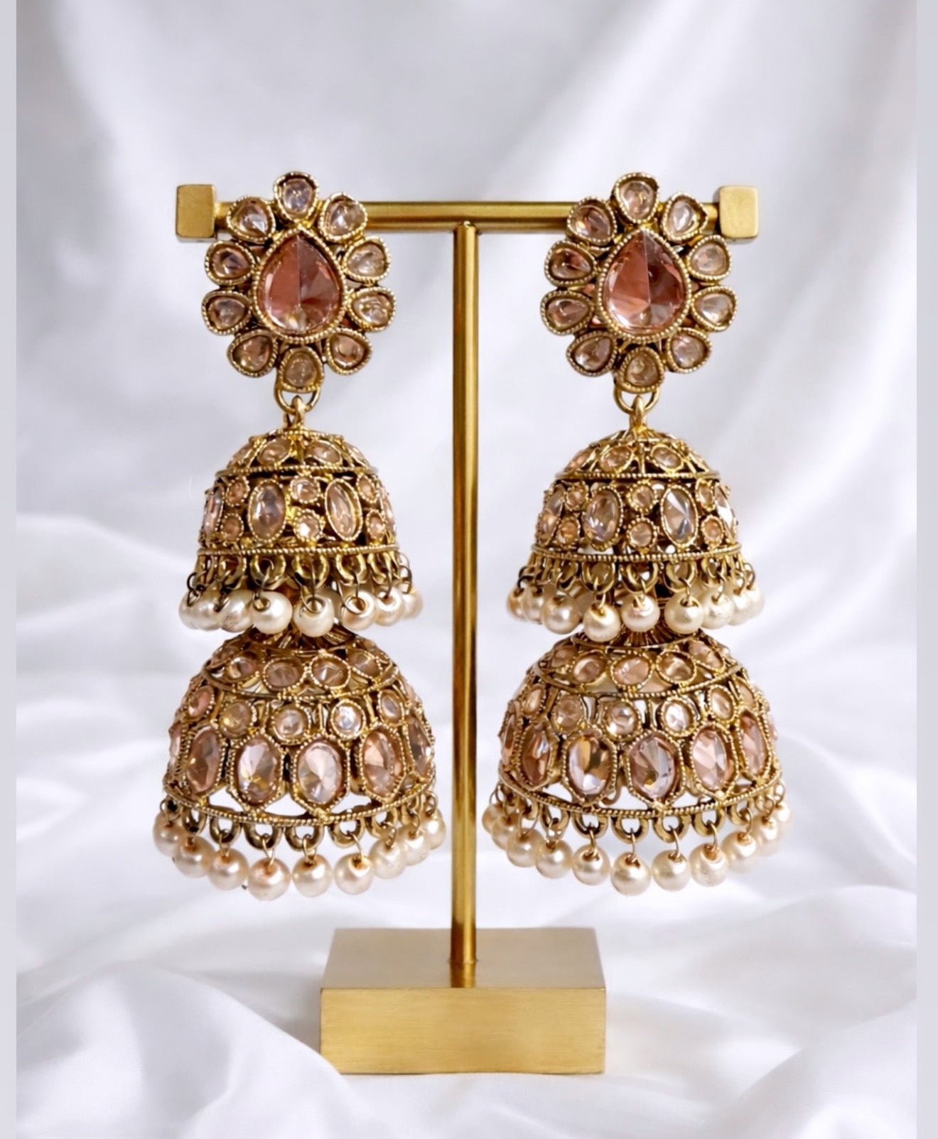 Sana Double Jhumki Style Earrings