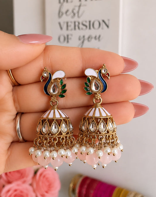 Meenakari Jhumkis