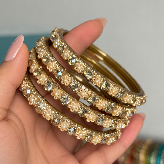 Nisha Metallic Bangle Set of 4