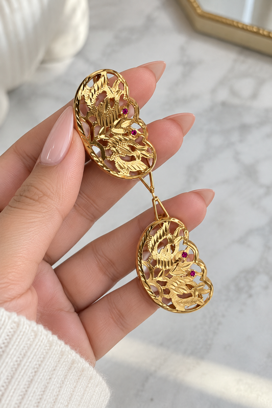 Jadau Hair Clip-Set of Two