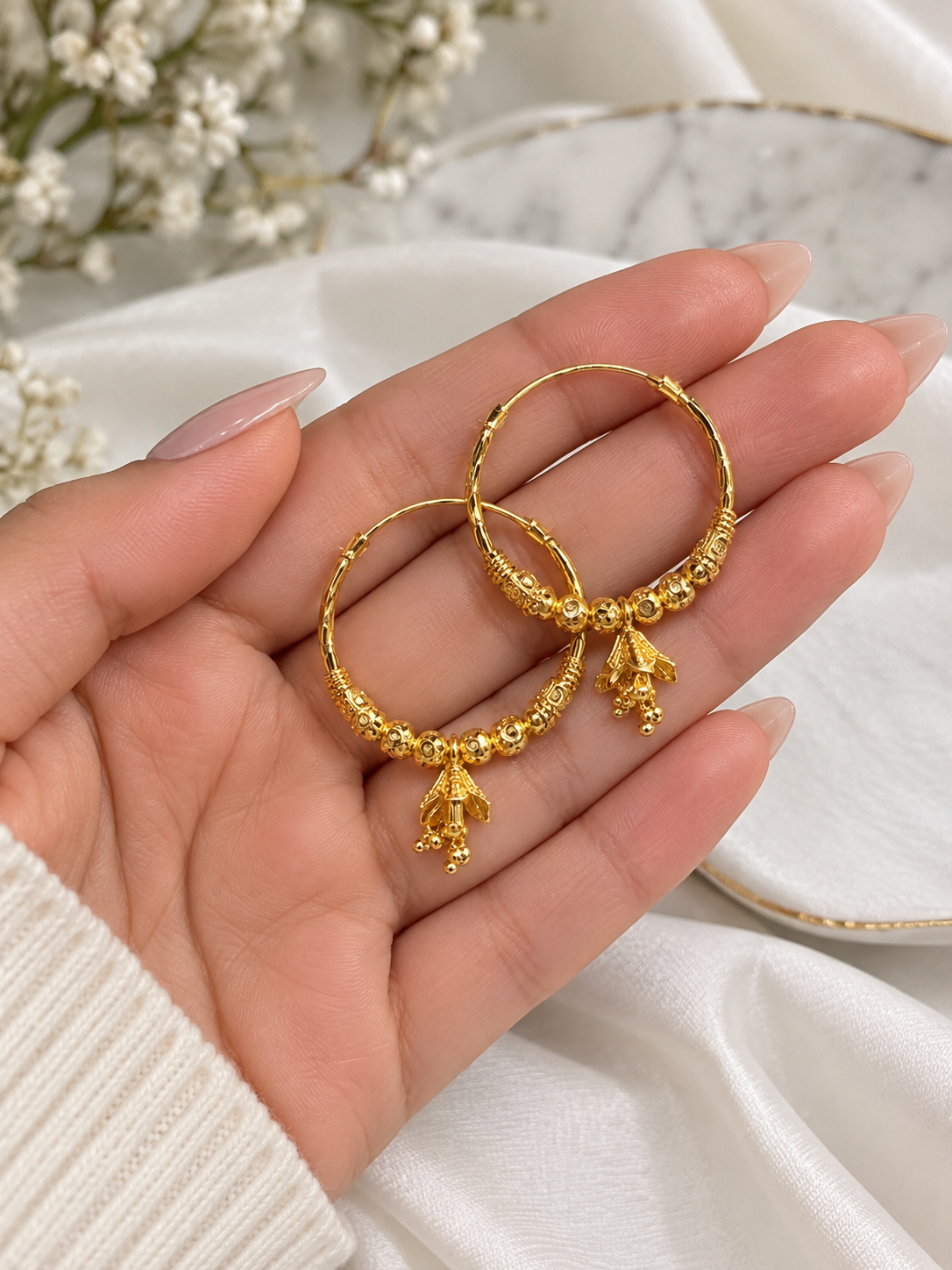 Sakshi Gold Plated Mini Balis