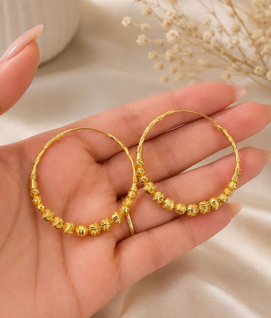 Vishali Gold Plated Hoops