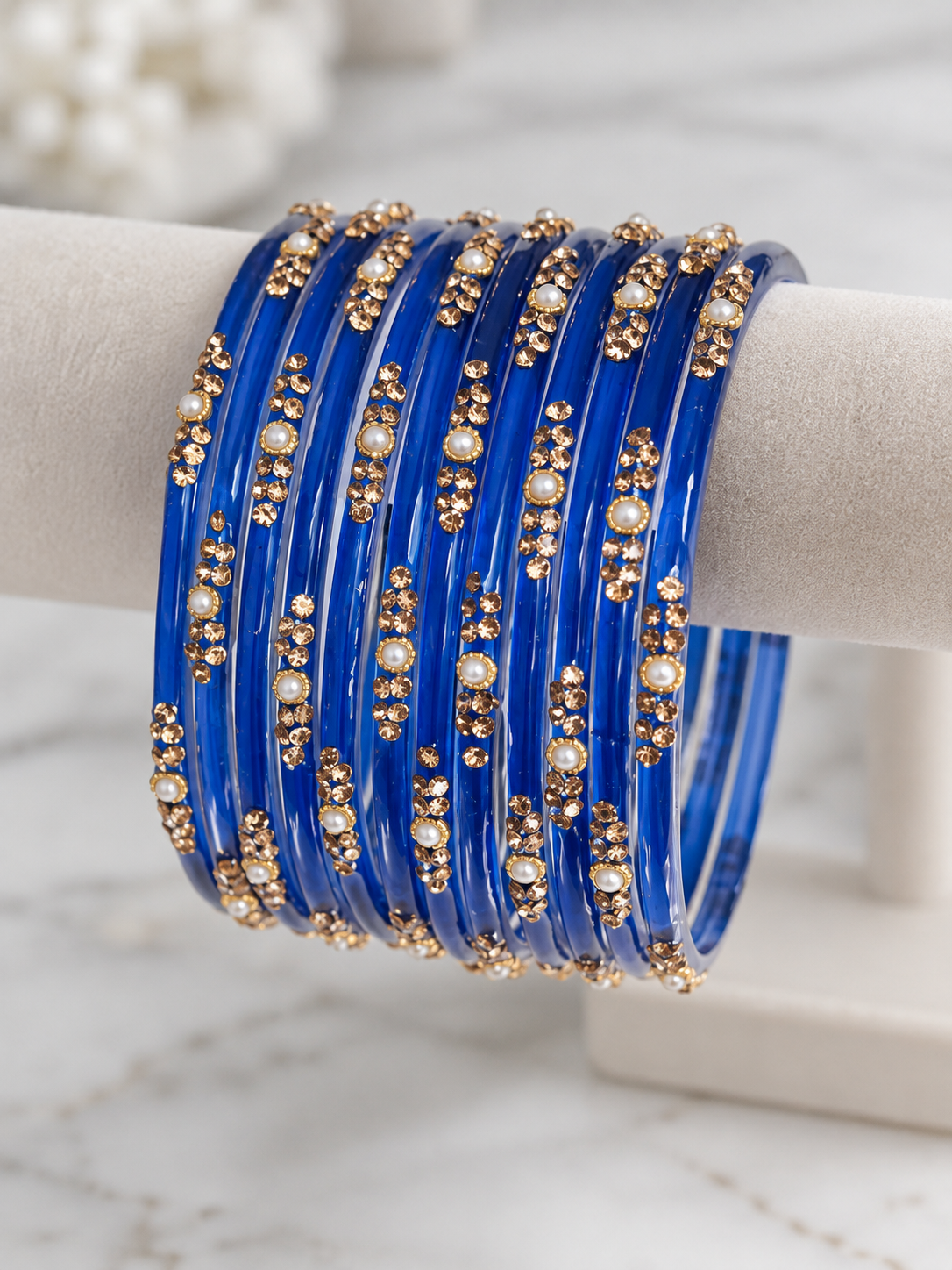 Sophia Glass Bangle Set