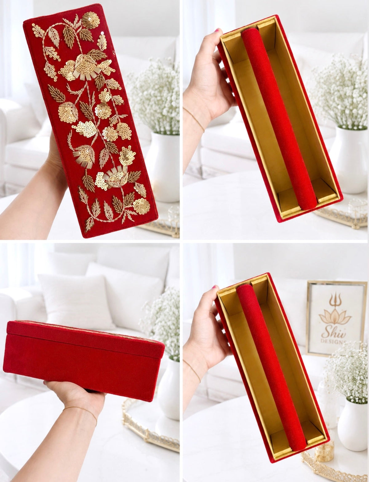 Zardozi Work Bangle Box