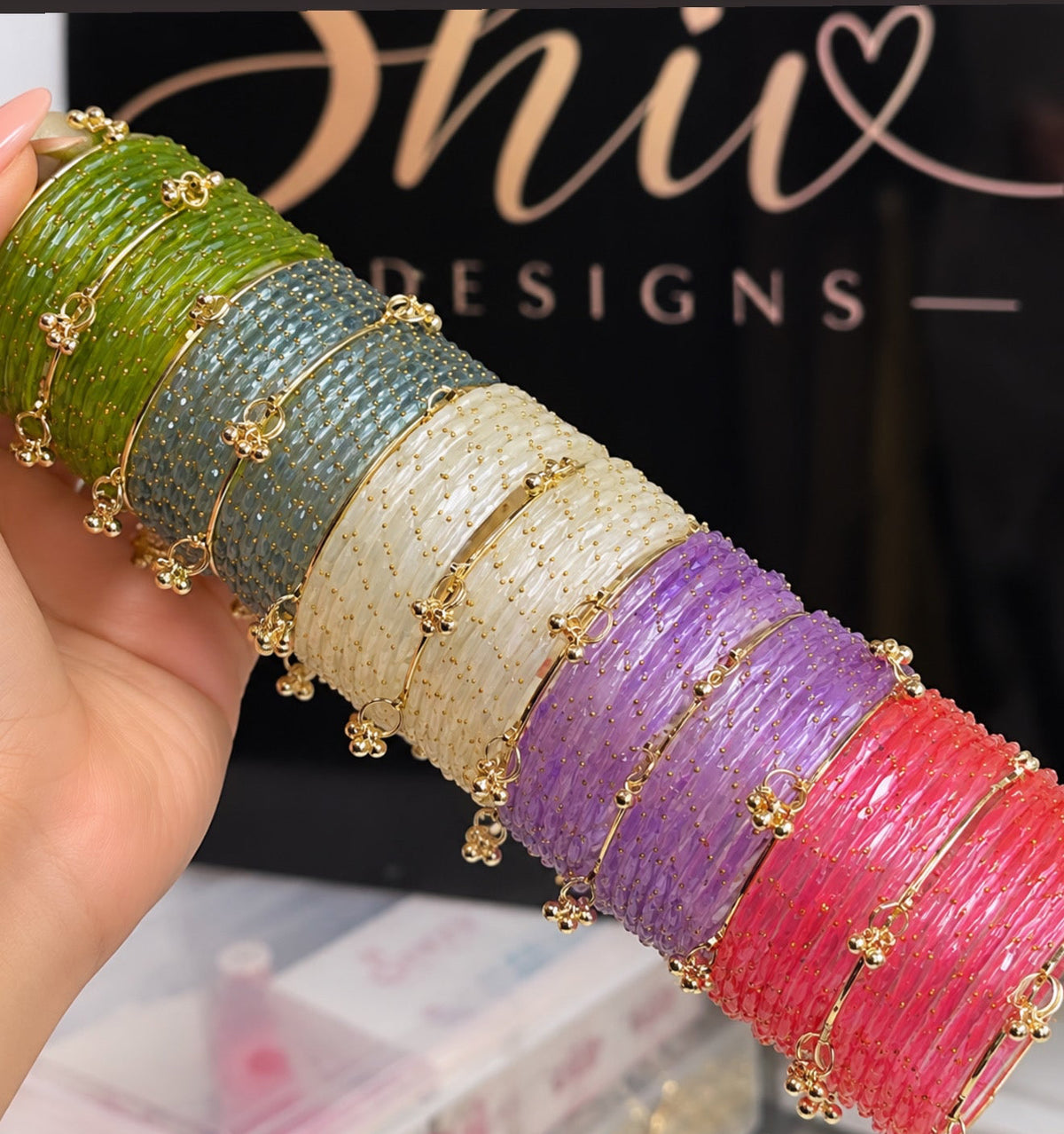 *Limited Time Special Deal* Raindrop Luxe Bangle Collection – Set of 5