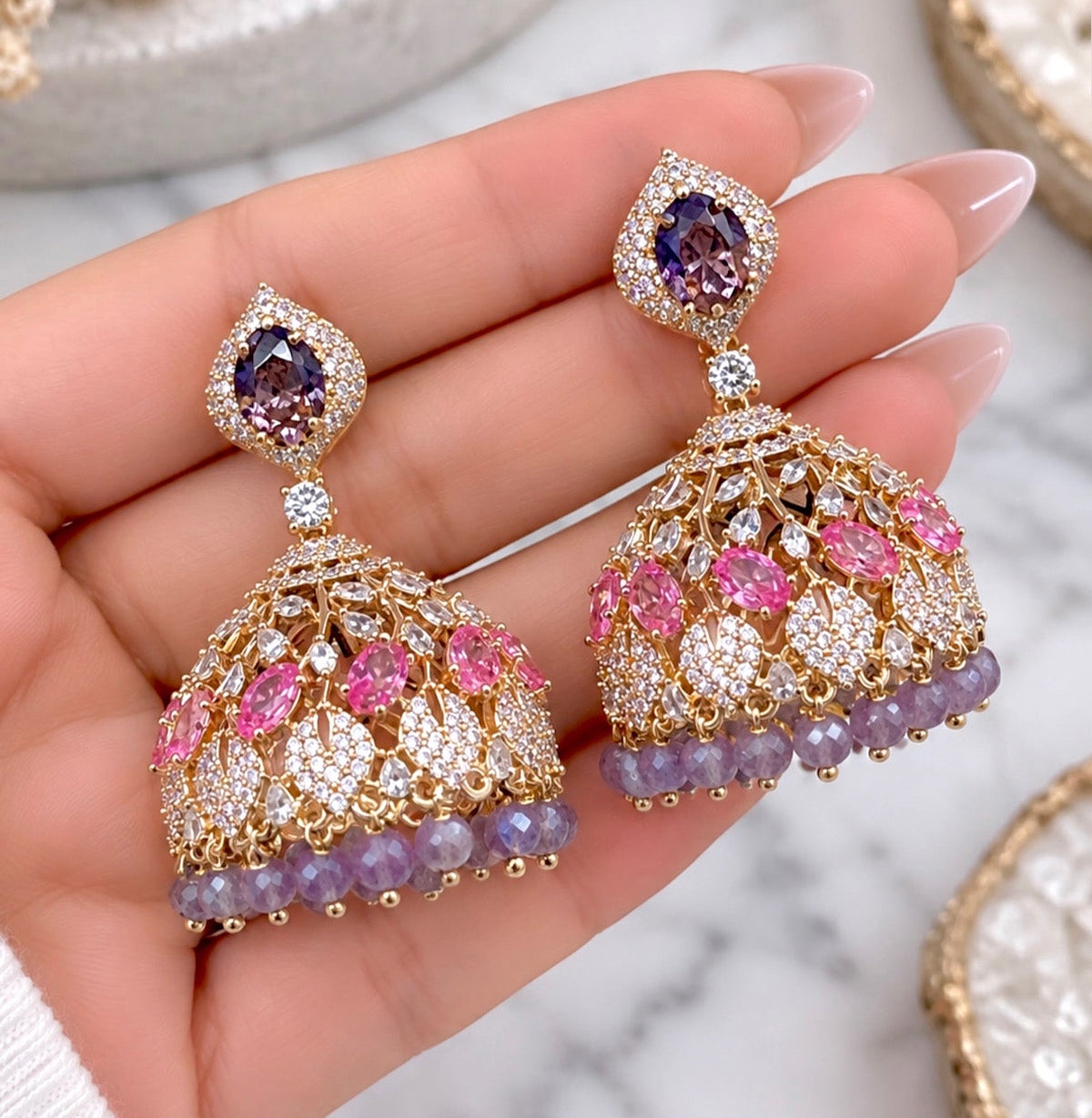Hazoori Inspired Premium Jhumkis