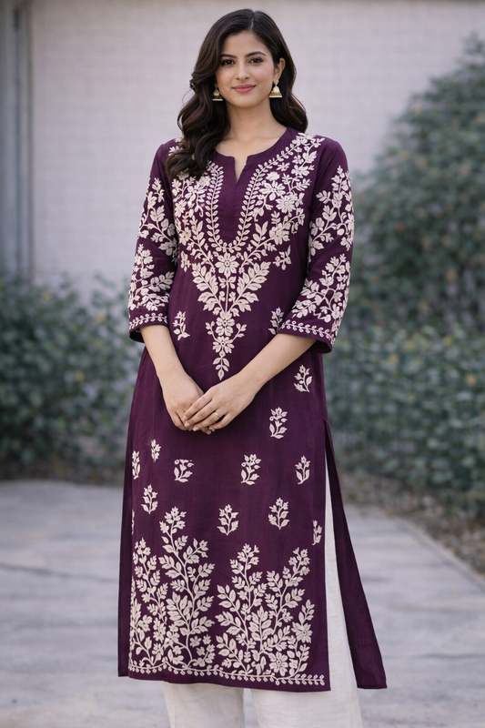 Long Kurti with Embroidery
