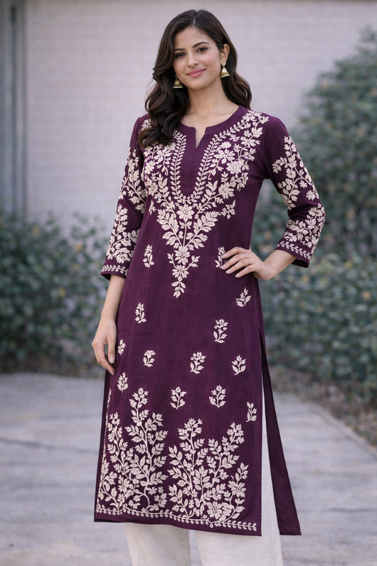Long Kurti with Embroidery