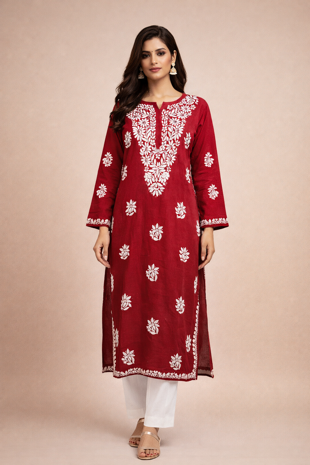 Red Long Kurti