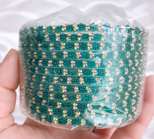 Sophia Glass Bangle Set